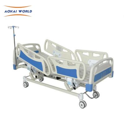 China 3 Functions Hospital ICU Triple Function Electric Bed With Wired Remote Control For Adjustable Bed for sale