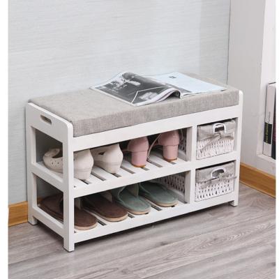 China Storage Factory Wholesale High Quality Modern Living Room Customized Shoe Rack Bench for sale