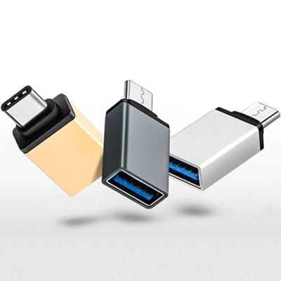 China High Quality High Speed ​​USB3.0 5Gbps USB A Female To Type C Male Nickel Plating Plug USB To Type-C Connector Adapter OTG Adapter for sale