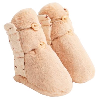 China Breathable Winter Non-slip Socks Baby Shoes Booties Boots Newborn Fluffy Baby Shoes for sale