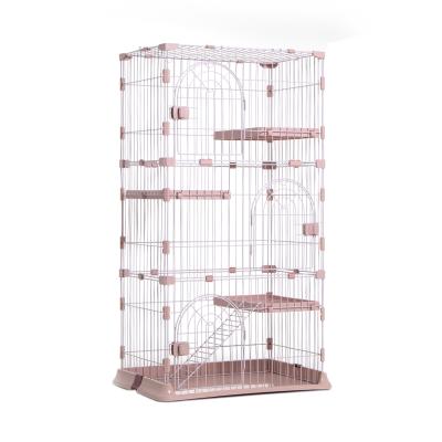 China Breathable Multi Layer Cat Villa Large Size Pet House Wire Housing Cage for sale