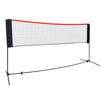 China High Quality Portable Entertainment Badminton Volleyball Beach Soccer Grass Tennis Nets Set Outdoor Rack Post Mail With Carry Bag for sale