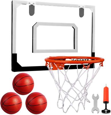 China Fiberglass hanging mini basketball hoop for kids indoor basketball hoop on door detached rim for sale