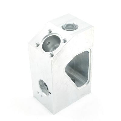 China Metal Processing Machinery Parts Customized Overcentrel Valve Manifold Block Aluminum Block for sale