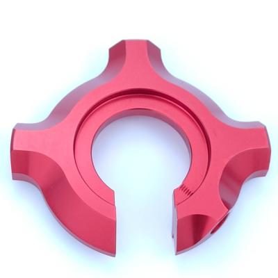 China CNC-Fräsendeile aus Aluminium mit roter Anodisierung zu verkaufen