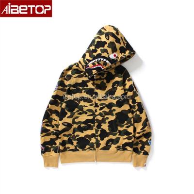 China Bulk Cheap Hoodie 2022 Camouflage Anti-pilling Fleece Streetwear Full Face Zipper 2022 Wholesale Hoodie Sweatshirt for sale