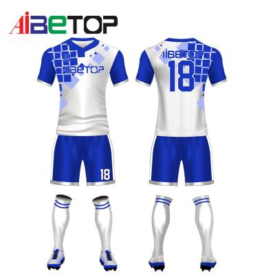 China 2022 Quick Dry Soccer Uniform Set Custom Football Jersey for sale