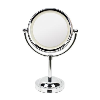 China 2020 Best Beauty Lighted Led Lighted Vanity Metal Makeup Table Mirror for sale