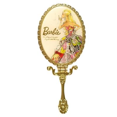 China Factory Audit Personalized Custom Antique Royal Gold Plating Princess Hand Mirror With Eco-friendly for sale