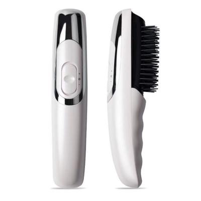 China Wholesale Power Electronic Head Handheld White Battery Comb Vibrator Massager Brush Color Nylon Plastic Hair Massage for sale