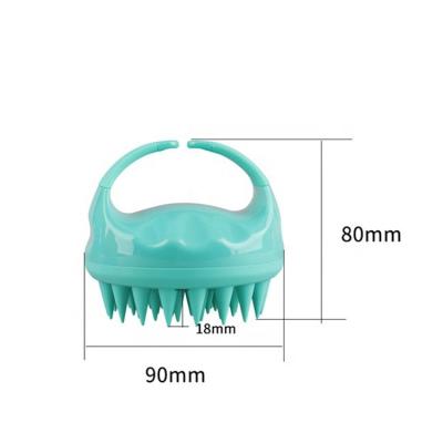 China Massage Scalp Wholesale Customized Logo Head Body Shampoo Silicone Scalp Massage Brush Pure Comfortable for sale