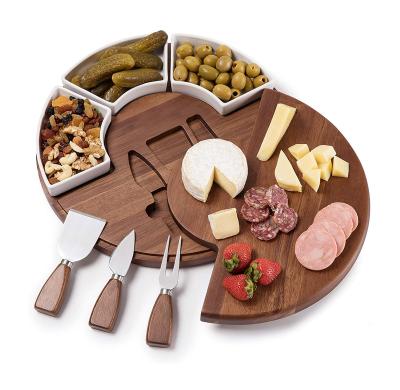 China Sustainable Family Party, Picnic, Camping | cent per bamboo does not contain BPA bamboo cheese rotation board for sale