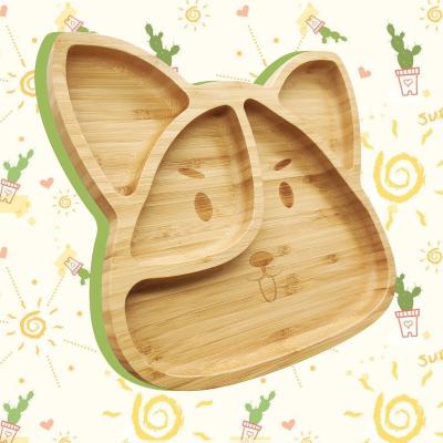 China In 2021, new products sell like hot cakes children's tableware baby bamboo dish 24.7x22.5x4cm for sale