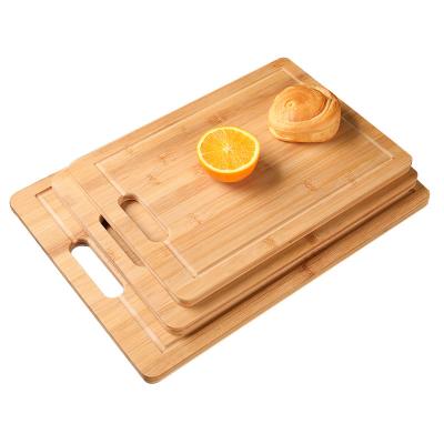 China Sustainable High Quality Bamboo Does Not Contain BPA Multi-size Cutting Plate Bamboo Cutting Board for sale