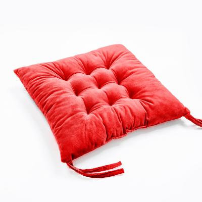 China Traditional simple home indoor window massage 100% polyester polyester back seat red backseat chair padded cushion with filling for sale