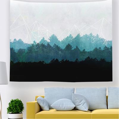 China Simple Wholesale Custom Polyester Printing Aesthetic Multi Functional Wall Banner Tapestry for sale