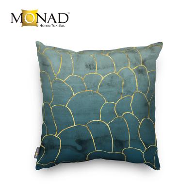 China Monad Eco-friendly Gold Leaf Fashion Deco Style Throw Couch Pillow Covers Cushion for sale