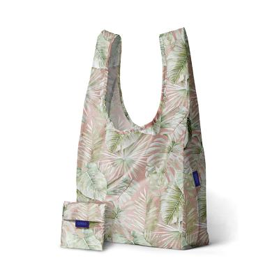 China Latest Monad Eco-Friendly Waterproof Reusable Nylon Printing Women Foldable Tote Bags for sale