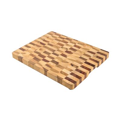 China Disposable Eco-friendly Acacia Wood Cutting Board Kitchen Butcher Carving Cutting Plate for sale