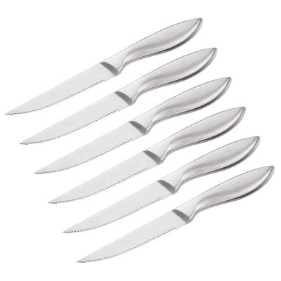 China Laser Logo Stainless Steel Disposable Cheap Steak Knife For Flatware Sets for sale