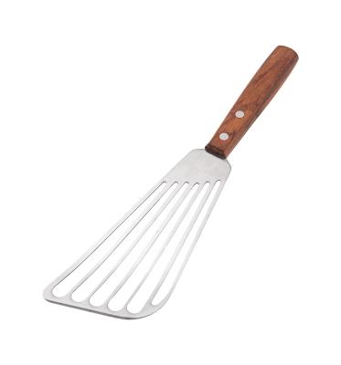 China Amazon Sustainable Wholesale Durable Fish Turner Spatula Stainless Steel Flexible Slotted Flipping Utensils for sale