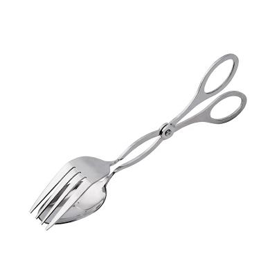 China High Quality Sustainable Bread Scissors Food Tongs Stainless Steel BBQ Food Tongs for sale