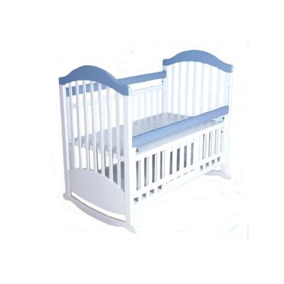 China Lovely White Wooden Baby Cot , New Style Fold Unique Baby Cribs for sale