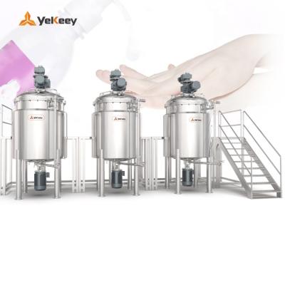 China Factory Price Liquid Soap Viscous Liquid Detergent Mixer 2500l Homogenizer Emulsifying Mixing Tank for sale