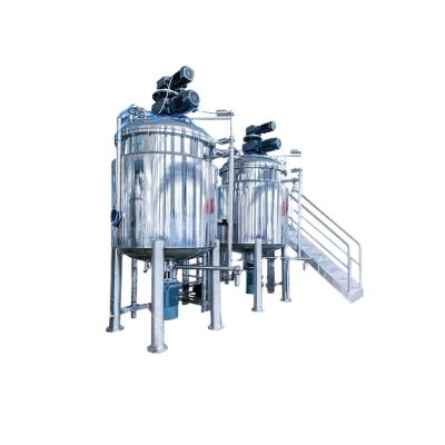 China Large Scale SPA-2500 Viscous Liquid Vacuum Mixer Emulsifying Hand Sanitizer Making Machine Liquid Soap Mixing Equipment for sale