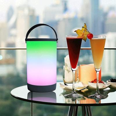 China RGB color changing warm white light and color changing RGB ambient light coffee table lamps for sale