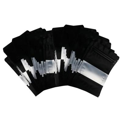 China Matte White Zip Lock Black Mylar Biodegradable Custom Tote Bag Eco Stand Resealable Pouch Plasticbag for sale