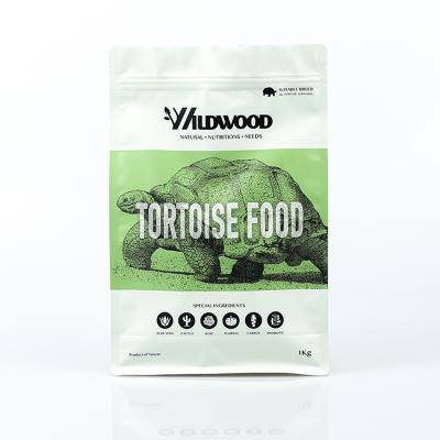 China Custom Resealable Ziplock Flat Bottom Pet Turtle Food Packaging Moisture Proof Bag for sale