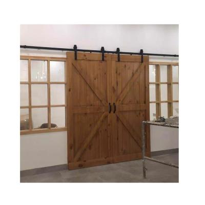 China Contemporary Best Price Original Wooden Color Sliding Barn Door Kitchen Hotel Soundproof Barn Door for sale