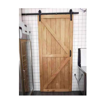 China Factory Best Contemporary Fiberboard Sliding Barn Door Cover Bedroom Sound Insulation Insulation Board Barn Door for sale