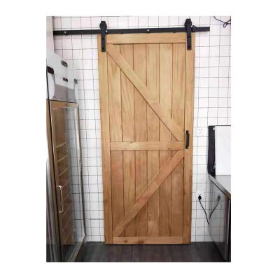 China Original Wholesale Contemporary Kitchen Wooden Soundproof Hotel Barn Color Factory Stylish Soundproof Barn Door for sale