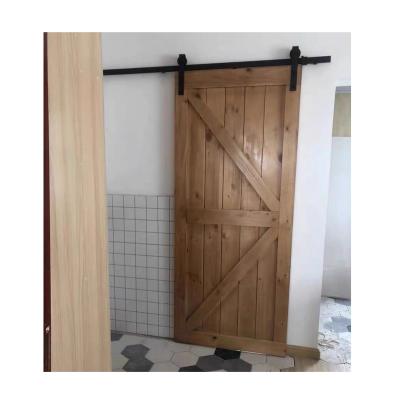 China Contemporary hot sale wood fiberboard curtain fabric door kitchen bedroom sliding barn door for sale