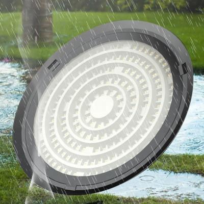 China UFO ip65 150w waterproof fast warm white aluminum garage wholesale basketball court residential industrial smd led high bay light for sale