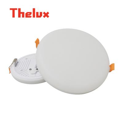 China Modern Small Slim Round Ultrathin Recessed Glass Battery Operated Led Light Panel for sale