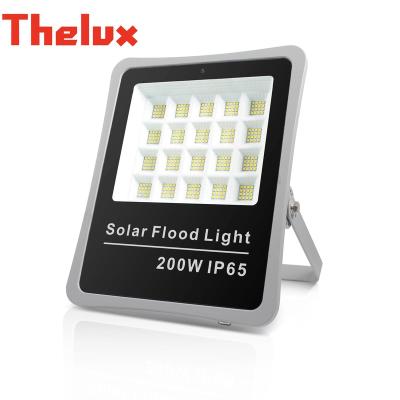 China New Garden Waterproof High Power Background Smart Aluminum Outdoor Led Solar Flood Lights for sale