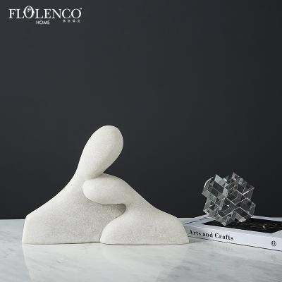 China Minimalist Home Decoration Products Resin Abstraction Figures Indoor Decorative Statues for sale