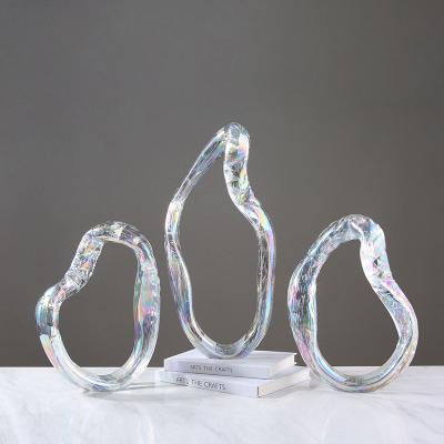 China Europe 2021 New Decoration Nordic Sculpture Home Decor Creative Glass Accessories Pieces for sale