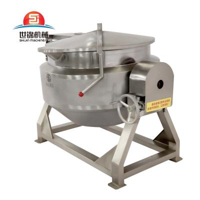 China 1000 liter jacketed cooking kettle of soup industrial milk broth bone steam vegetable processing plant for sale