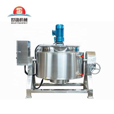 China Vegetable processing plant tilting electric cooking pot 100L 200L 300L for sale