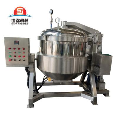 China Industrial Processing Plant 500L Steam Pressure Cooker Vegetables Meat Cooking Machine for sale