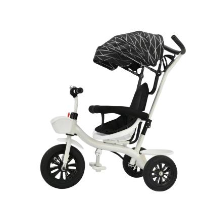 China Steel New fashion and comfortable kids tricycle with shade and waterproof 1-6 years old baby suitable convenient and small for sale