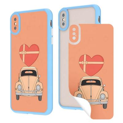 China AHEAD Shockproof Go For A Ride Series Skinnable Finished Phone Case 3D Fabricating Customize TPU PC Cell Phone Cover For iphone X XS for sale