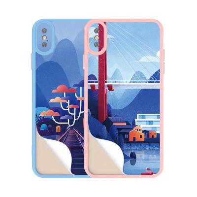 China Shockproof Back To Nature Series 3D Printing Cell Phone Case TPU Embossing PC Skinnable Shockproof Phone Cover For iPhone XS Max for sale