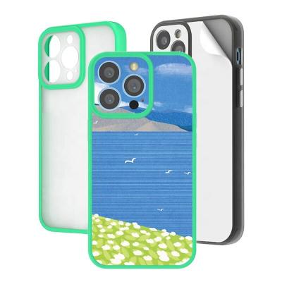 China Shockproof Back to Nature Series Skinnable Cell Phone Cover TPU PC 3D Embossing Printed Cell Phone Case for iPhone 11 pro for sale