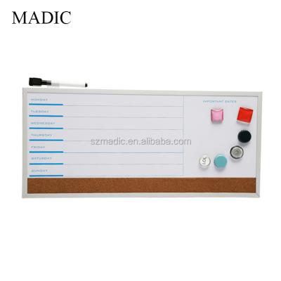 China Weekly Whiteboard Planner Message Board Magnetic Dry Erase Board Bulletin Boards for Back to School for sale