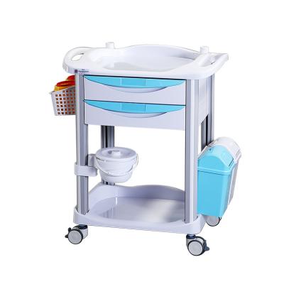 China Modern Furniture Hardware Medical Cart Emergency Treatment Trolley With Drawers Trolley Hospital Medical Equipment Trolley for sale